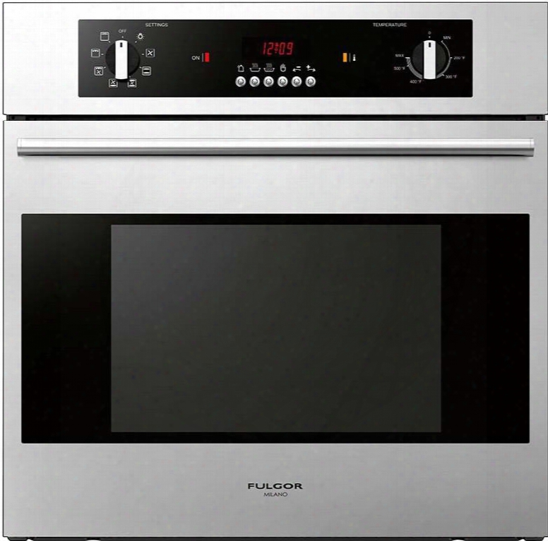 F1sm24s1 24" 100 Series Alone Electric Wall Oven With 2.2 Cu. Ft. Capacity Convection Red Led Clock/timer Display 8 Cooking Functions Thermostat