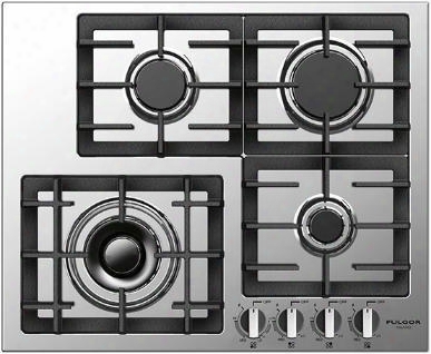 F4gk24s1 24" 400 Series Gas Cooktop With 4 Sealed Burners 40300 Total Btu Flame Re-ignition Heavy Duty Cast Iron Grates Flame Out Sensing And Sturdy