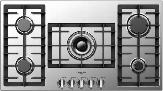 F4gk36s1 36" 400 Series Gas Cooktop With 5 Sealed Burners 49300 Total Btus Eectric Flame Ignition Flame Re-ignition Heavy Duty Cast Iron Grates And Flame