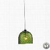 31080/1GRN-LA Viva 1-Light Green Pendant in Polished Chrome with Adapter