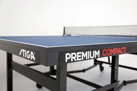 T8513 Premium Compact Fully Assembled Competition Table-tennis Table With Solid Heavy-duty Chassis Premium Vm  Net And Post