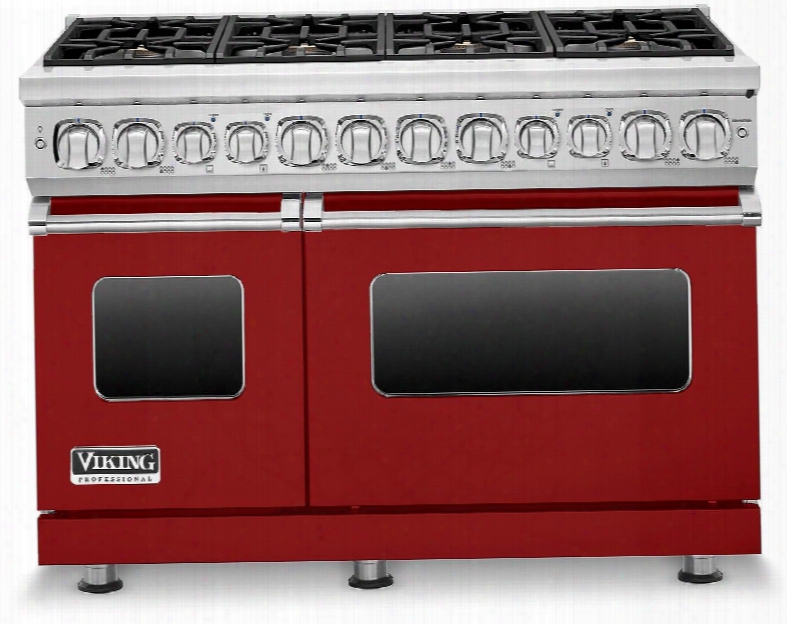 Vdr7488barlp 48" Professional 7 Series Dual Fuel Liquid Propane Range With 8 Elevation Sealed Burners Vichrome Griddle And Digital Meat Thermometer In Apple