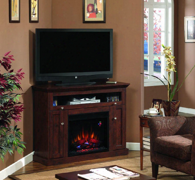 23de9047-pc81 Windsor Electric Fireplace Entertainment Center With 3-way Adjustable Concealed Euro Hinges Adjustable Shelves Integrated Wiire Management And