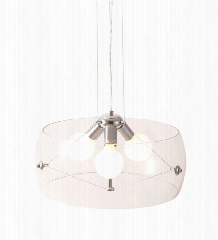 50106 7" Asteroids Ceiling Lamp Made Of Metal And Glass In