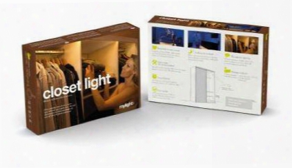 5707823556060 Mylight.me Closet Ambient Led Light Kit Single Motion Activated Sensor And Single 10ft Led