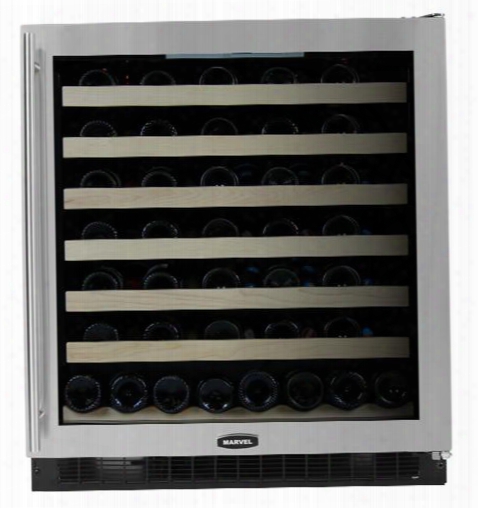 8swcebsglr Stainless Frame Glass Door 30" Wine Cellar With 68 Botttle Capacity Lock Incandescent Interior Lighting Lue Led Display Close Door Assist System