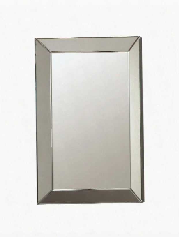 901783 Accent Mirrors Contemporary Frameless Beveled Mirror In Portrait