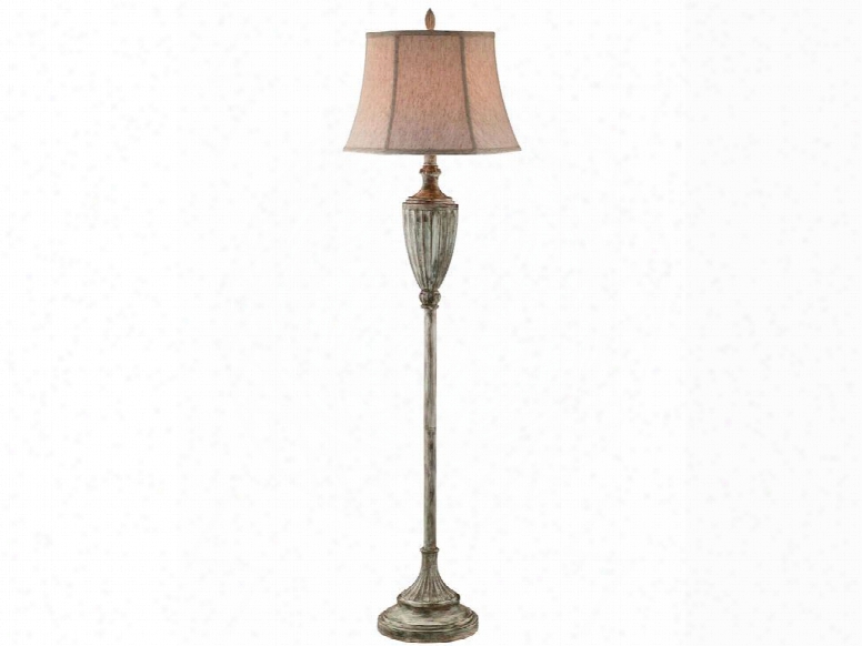 99570 Hardwick Floor Lamp With An Ecru Silk