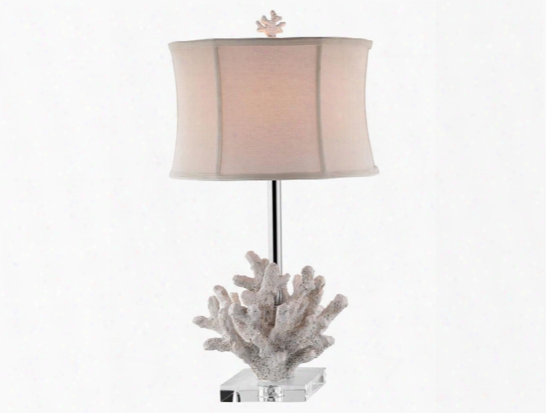 99572 Siesta Key Tablle Lamp With Off-white Drum