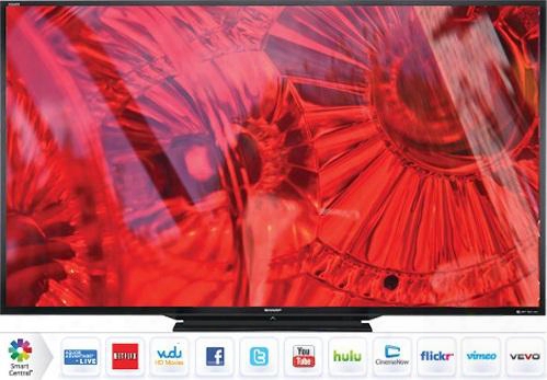 Aquos Lc90le745u 90" Led Smart 3d Tv With 1920 X 1080 Analysis Smart Tv With Web Browser Full Hd Active 3d Builtt-in Wi-fi Aquomotion 240 & Full Array Led