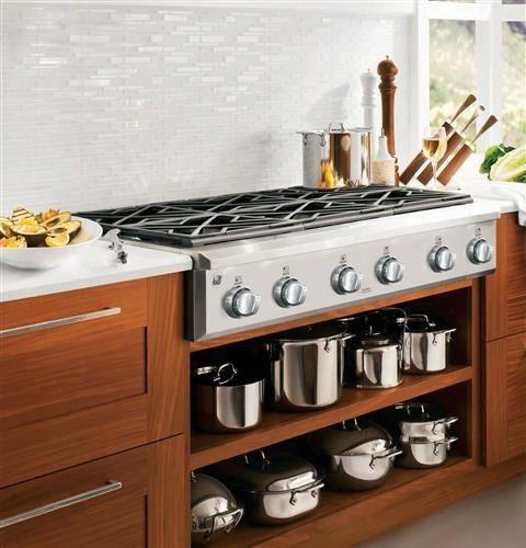 Cgu366shss 36" Gas Rangetop With 6 Sealed Burners Reversible Burner Grates Deep-recessed Design And Dual Flame Stacked Burners: Stainless