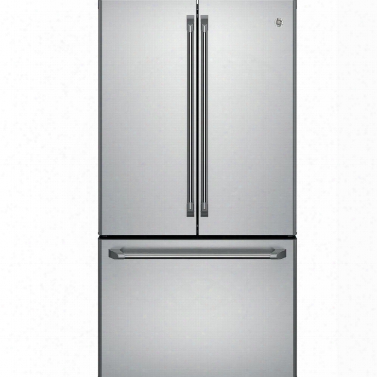 Cwe23sshss 36" Energy Star French Door Refrigerator With 23.1 Cu. Ft. Capacity Factory-installed Icemaker Twinchill Evaporators Led Lighting And Temperature