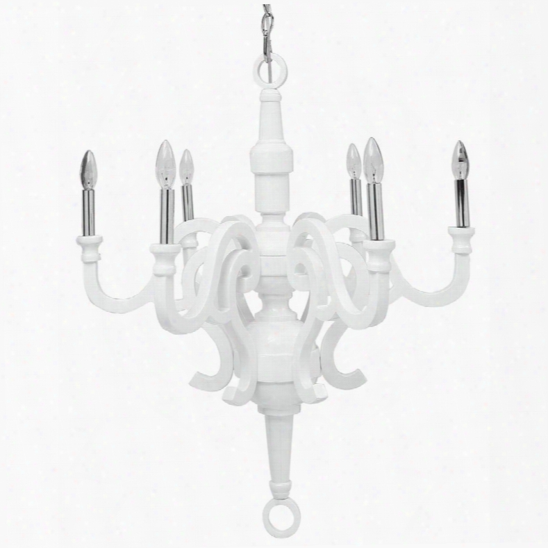 Eei-1218-whi Anchor Chandelier In White