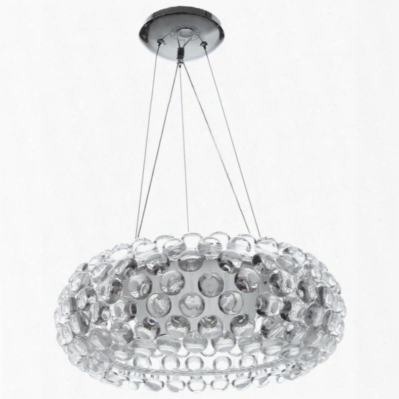 Eei-820 Halo 20" Chandelier In Clear