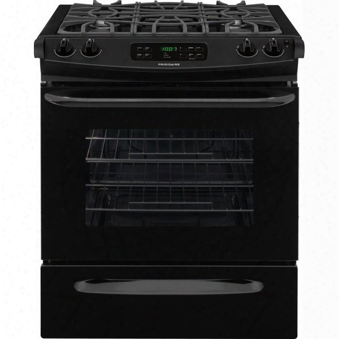 Ffgs3025pb 4.5 Cu. Ft. Ada Compliant Slide-in Gas Range With Sealed Gas Burners Utility Drawer Ready-select Controls Oven Rack Handles Continuous Grates