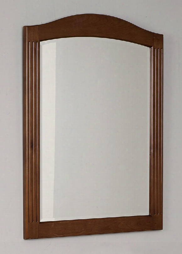 Globe Img-37 24" Victorian Style Rectangular Hardwood Framed Wall Mirror With 7 Step Stain Finish Beveled Glass Nylon Seal Pre-installed Awll Hangers In