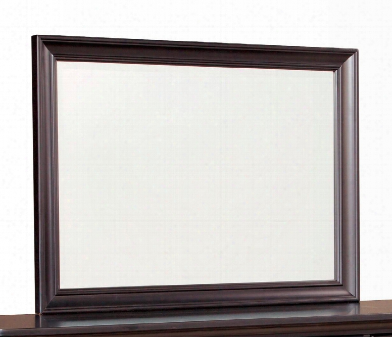 Greensburg Collection B671-36 41" X 31" Bedroom Mirror With Beveled Glass And Molding Details In