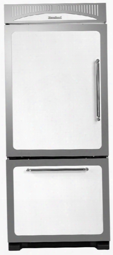 Hcbmr19lwht 30" Classic Energy Star Bottom Freezer Refrigerator With 18.5 Cu. Ft. Capacity Adjustable Spillsaver Glass Shelving Humidity Controlled Drawers