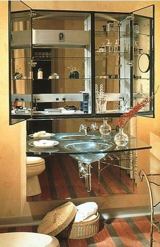 Mp24d8fple 23 1/4" Single Door Mirrored Medicine Cabinet With Beveled