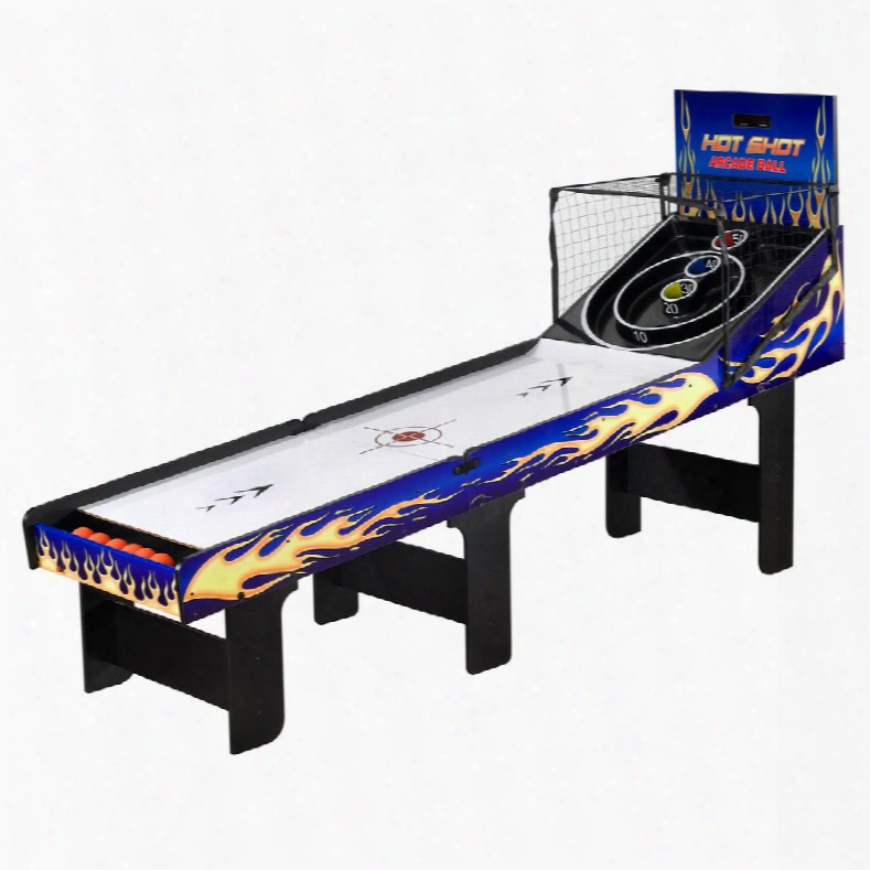 Ng2015 Carmelli Hot Shot Foldable Skeeball Table With Reinforced Legs Built-in Automatic Ball Return System And 2 Player Electronic Led Scoring