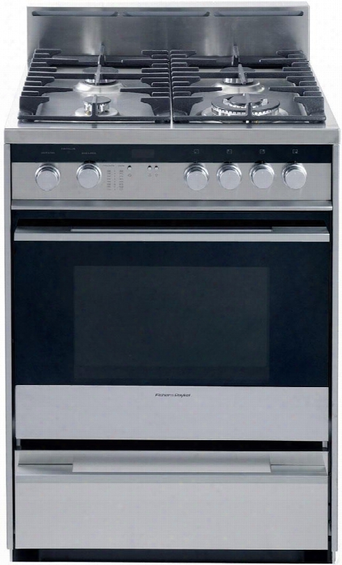 Or24sdpwgx2 24" ; Freestanding Dual Fuel Range With 4 Sealed Burners 2.5 Cu. Ft. Oven Capacity Self-cleaning And Warming Drawer In Stainless