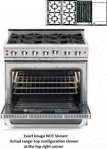 Precision Series Mcr484bg-l 48" Freestanding Liquid Propane Range With 4 Sealed Burners Primary 4.6 Cu. Ft. Oven Capacity And Secondary 2.1 Cu. Ft. Oven