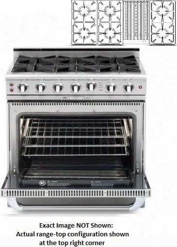 Precision Series Mcr486b-n 48" Freestanding Natural Gas Range Wi Th 6 Sealed Burners Primary 4.6 Cu. Ft. Oven Capacity And Secondary 2.1 Cu. Ft. Oven Capacity