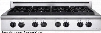 Legend Series ARSCT-488-L 48" Sealed Burner Liquid Propane Rangetop With 8 Sealed Burners Fail-Safe System Analog Controls Electronic Ignition Pro-Style