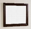 Prelude IMG-74 38" Traditional Rectangular Hardwood Framed Mirror With Beveled Edge Glass 7 Step Stain Finish Nylon Seal Preinstalled Mounting Hardware In