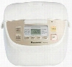 SRDE103 Microcomputer Controlled / Fuzzy Logic Rice Cooker With Easy-to-Read Display Domed Lid Design Attractive Compact Design Advanced Fuzzy Logic