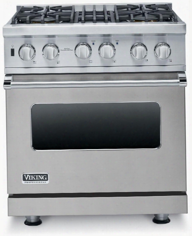 Professional 5 Series Vdsc5304bss 30" Natural Gas Dual Fuel Range With 4 Sealed Burners 4.7 Cu. Ft. Self-clean Convection Oven Surespark Ignition System In