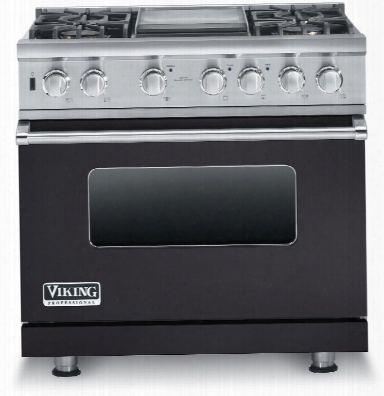 Professional 5 Series Vdsc5364ggglp 36" Liquid Propane Dual Fuel Range With 4 Sealed Burners 5.6 Cu. Ft. Self-clean Convection Oven Surespark Ignition System