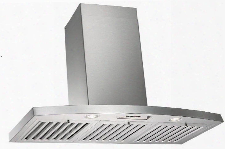 Ra2830sqbwm1 30" Wall Mount Hood With 6" Exhaust Duct Three Speed Controls Led Lights Quiet Mode Powerful Motor: Stainless