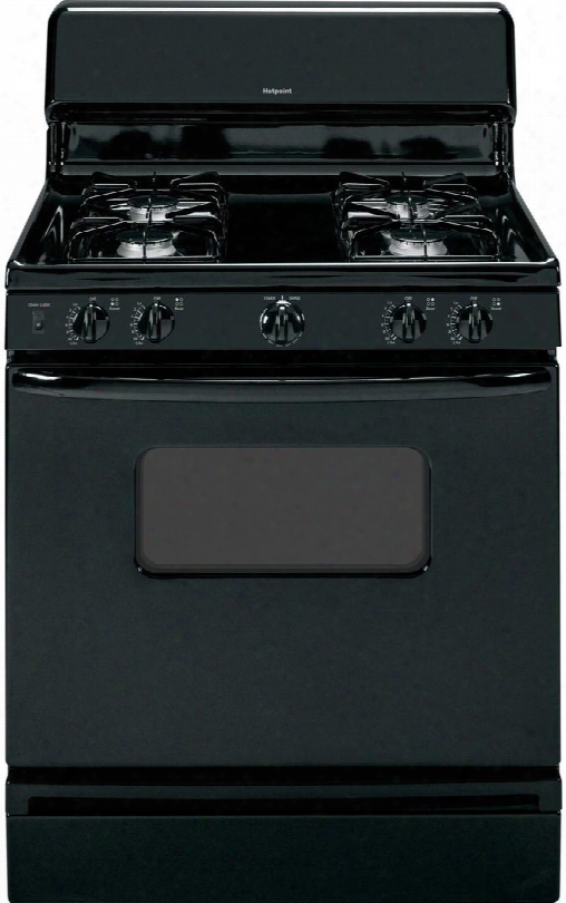 Rgb526dehbb 30" Freestanding Gas Range With 4.8 Cu. Ft. Standard Clean Oven Standard Grates And 4 Sealed All Purpose Burners In: