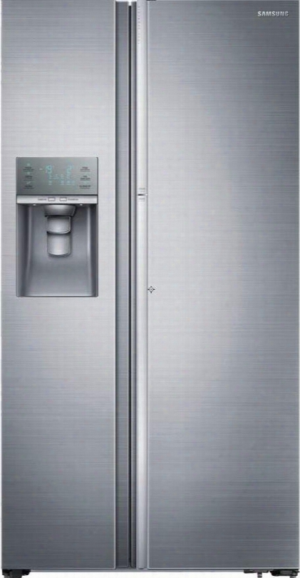 Rh29h9000sr 36" Side-by-side Refrigerator With 29 Cu. Ft. Capacity Feed Showcase Design Metal Cooling High-efficiency Led Lighting And Automatic In-door Ice