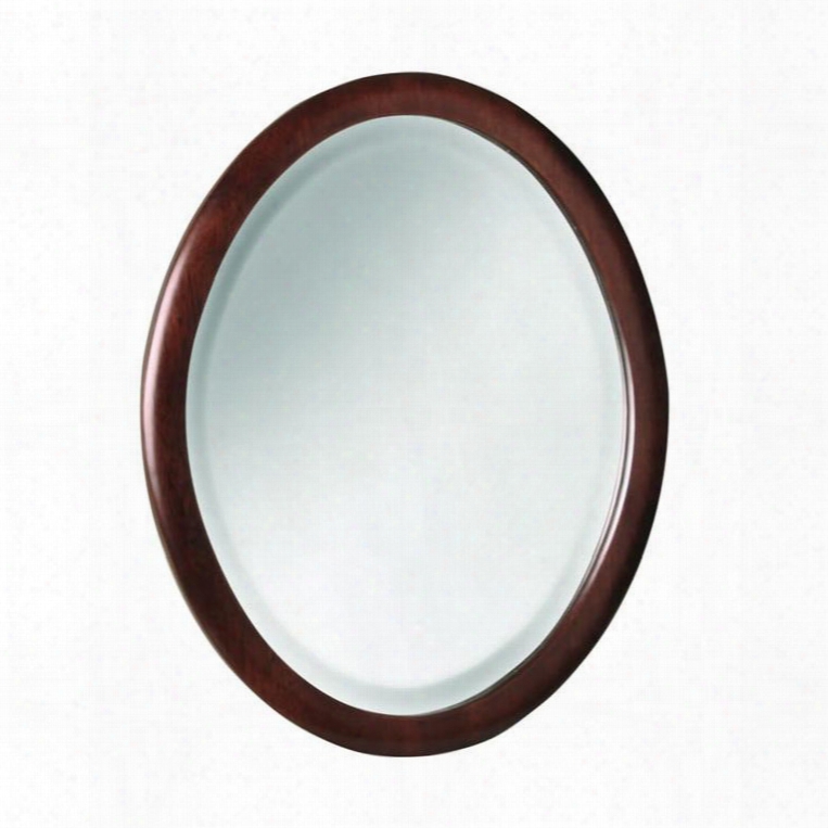 Shcom1822 18"w X 22"h Shiloh Collection Matching Mirror With A Rounded Frame And Beveled Mirror In A Cognac