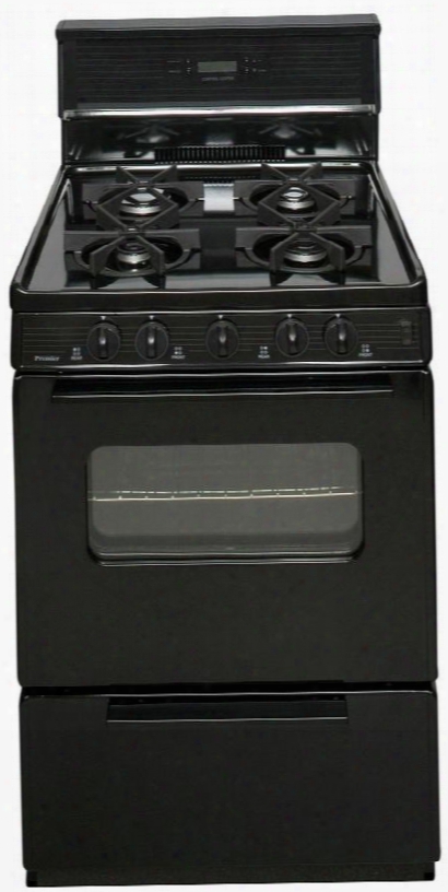 Sjk240bp Black 24" Electronic Spark Gas Range With 3 Cu. F T. Capacity Four Sealed Variable Burners Heavy-duty Cast-iron Grates And 10&qot; Tempered Glass