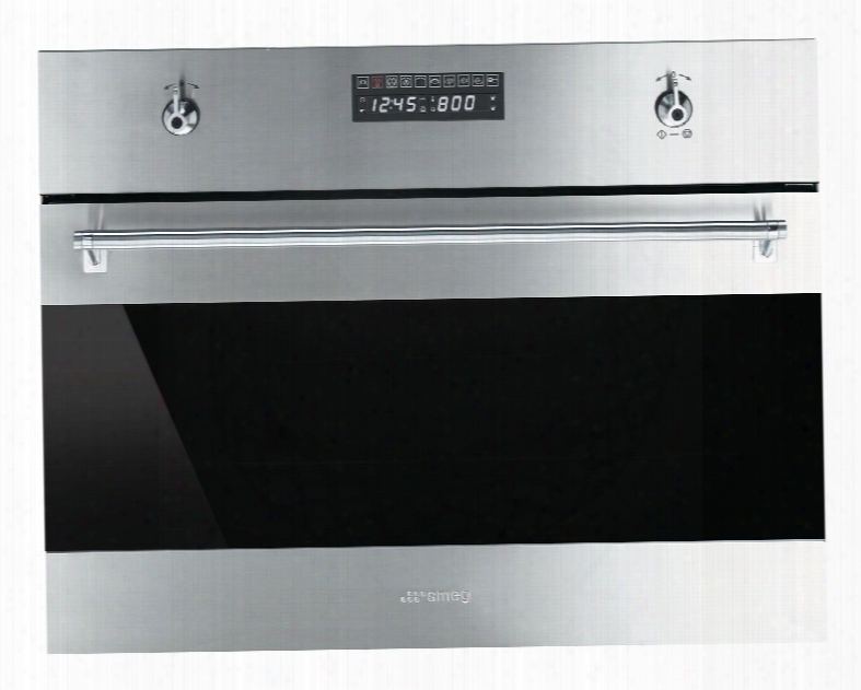 Su45vcx1 24" Classic Built-in Combination Steam Oven With 10 Cooking Modes Fingerprint-proof Digital Led Display Ergonomic Control Knobs And Child Safe