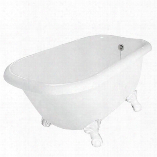 T040a-wh Jester Bathtub No Faucet Holes Includes Draiin Pre-drilled Overflow And Drain Holes: