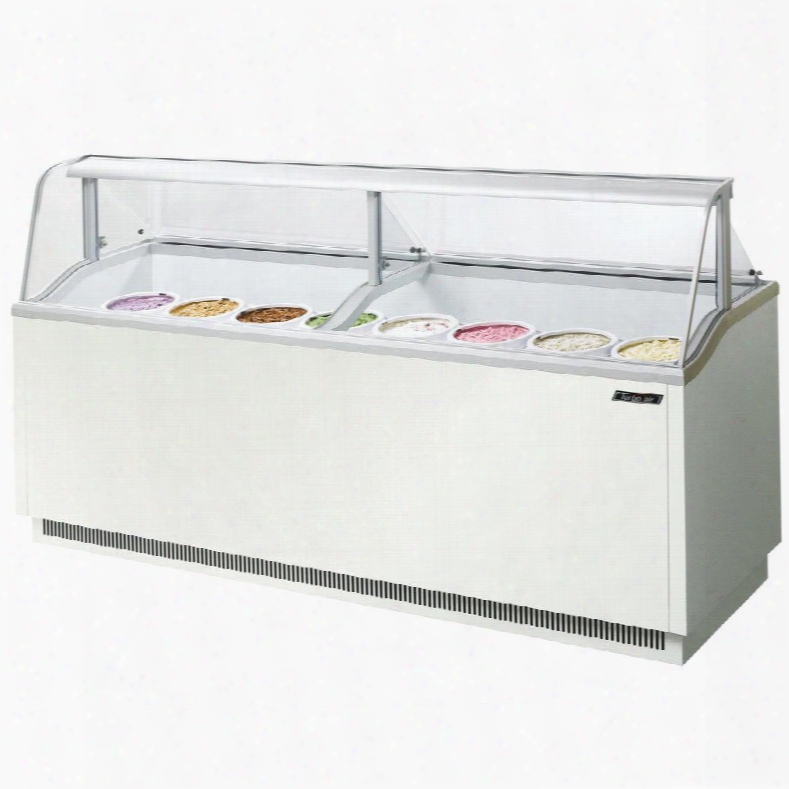 Tidc91w 91" Ice Cream Dipping Closet With Led Interior Lighting Extra Storage Space Locked-in Temperature Easy Grip Handles And Efficient Refrigeration