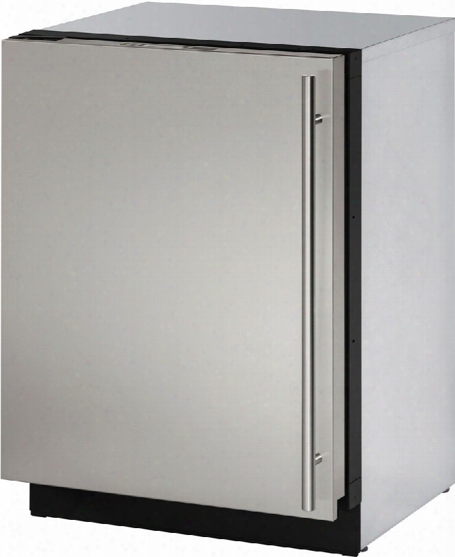 U-3024rs-01a 24" 3000 Series Star K Energy Star Compact Refrigerator With 4.9 Cu. Ft. Capacity U-select Control Led Lighting 3 Level Slide Out Drawer And