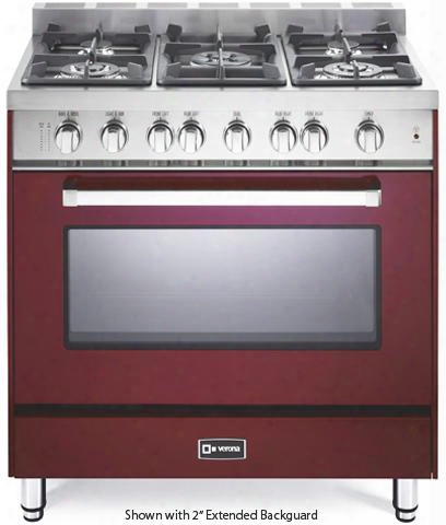 Vefsgg365nbu 36" Freestanding Pro Style Single Oven Gas Range With 4.0 Cu. Ft. Capacity 5 Sealed Burners Turbo-electric Convection Oven Bell Timer And