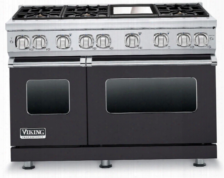 Vgr7486ggglp 48" Professional 7 Series Liquid Propane Gas Range With 6 Sealed Burners And Griddle Surespark Ignition System And Varisimmer Setting In