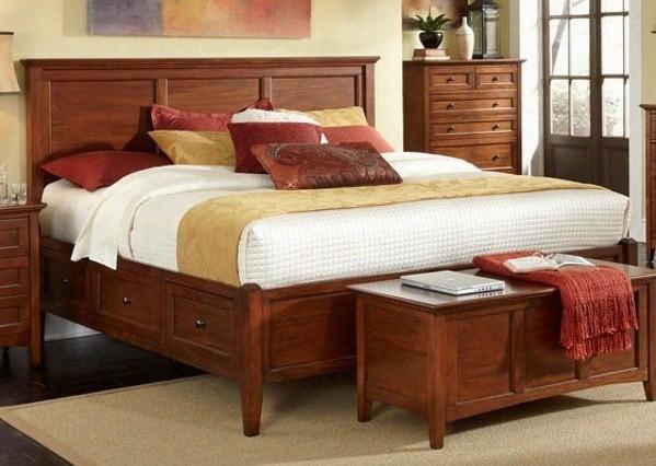 Westlake Wslcb5191 Panel Storage Bed With 3 Tier Metal Full Extension Drawer Glides Solid Albasia Wood Drawer Boxes And Three Paneled Headboard In Brown