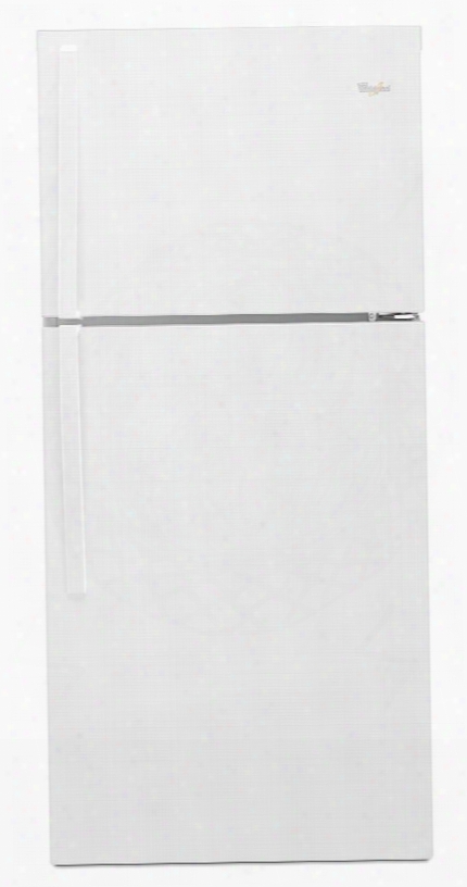 Wrt549szdw 30" Top-freezer Refrigerator With 19.2 Cu. Ft. Capacity Led Interior Lighting Frameless Glass Shelves Electronic Temperature Control Flexi-slide
