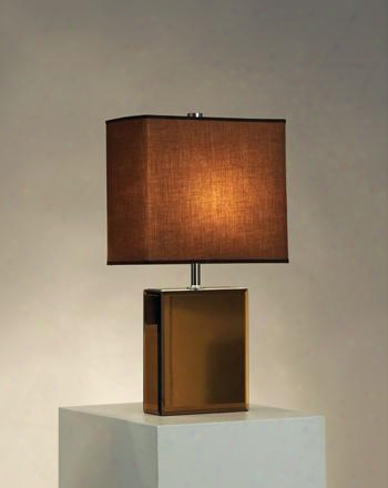 11379 Hepburn Table Lamp-brown In Brown