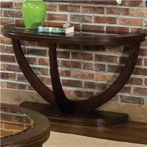 23767 La Jolla Sofa Table With Removeable Beveled Glass Top And Solid Wood Construction In