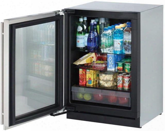 3024rgls01 24" Modular 3000 Series Star K Compact Refrigerator With 4.9 Cu. Ft. Capacity Left Hinge Convection Cooling Interior Light And Oled Display In