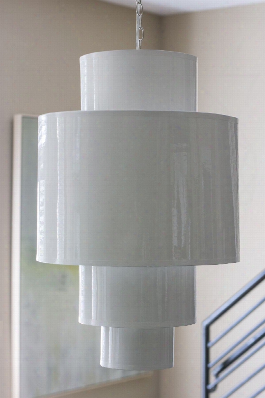 4 Tier Hanging Pendant In White Design By Couture Lamps