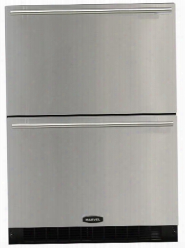 60rdebsf 24" 6.08 Cu. Ft. Built In Double Drawer Refrigerator With Stainless Steel Interior Interior Lig Hting Dynamic Cooling Technology And Seelectronic